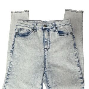 NOBO High Rise Cropped Denim Stretchy Jeans - Light Wash, Size 9 Juniors